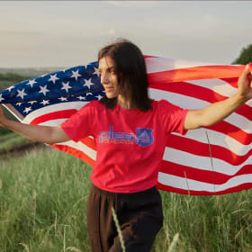 Photo of PLEA Foundation Americana Logo T-Shirt