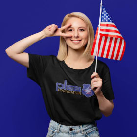 Photo of PLEA Foundation Americana Logo T-Shirt