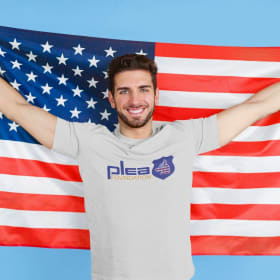 Photo of PLEA Foundation Americana Logo T-Shirt