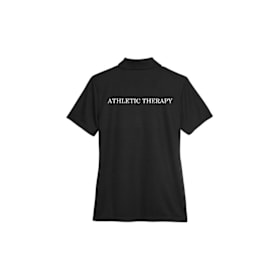 Photo of Women's Short Sleeve Polo - Left Chest Logo + Back Text