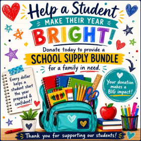 Sponsor a School Supply Kit Today! item