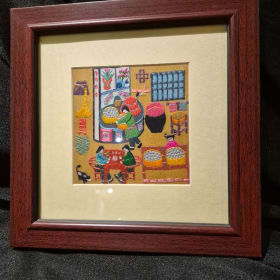 Chinese Embroidery Framed Art Work item