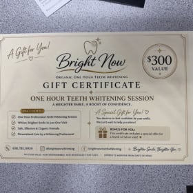 Teeth Whitening Gift Certificate item