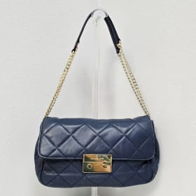 MICHAEL KORS "SLOAN" SHOULDER BAG (NAVY BLUE) item