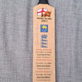 Graham Thorpe MBE Signed Mini Bat 2003 Sri Lanka Tour item