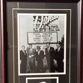 A classic piece of Vegas nostalgia featuring the Rat Pack item