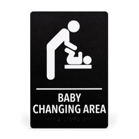 ADA Compliant Braille Restroom Sign item