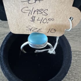 Sea Glass Ring Size 10 item