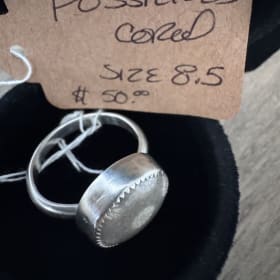 Fossilized Coral Ring Size 8.5 item