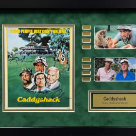 8x10 Caddyshack Poster Signed by Chevy Chase and Bill Murray item