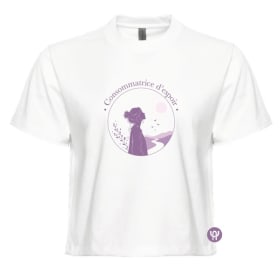 ☀️T-shirt pour Femmes *Consommatrice d'espoir* Blanc item