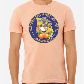 Bella + Canvas Peach Shirt w/ Front Center Logo item