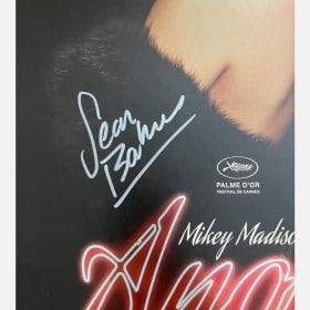 ANORA POSTER SIGNED BY SEAN BAKER 13x19 INCH SHINY BORDER item
