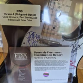 KISS Signed Electric Guitar item