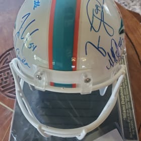 Miami Dolphins Legends Signed Helmet item