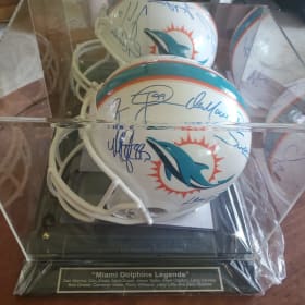 Miami Dolphins Legends Signed Helmet item