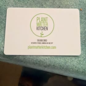 Gift Card by Plant Matter Kitchen item