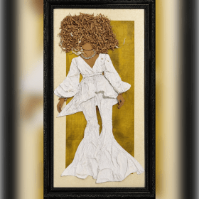 “Textured Elegance” | Mixed Media on Canvas | 32” × 19” item