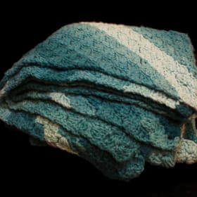 Handmade Crocheted Blanket 53"x53" item