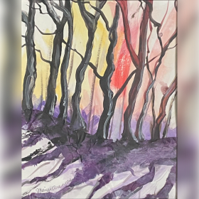 Winter Birch Trees item