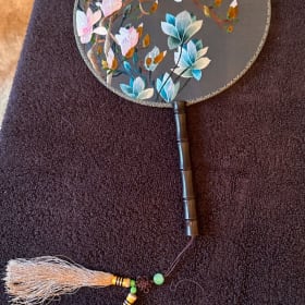 Chinese Su Embroidery Cultural Heritage Fan item