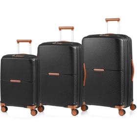 Champs Aura - 3-Piece Luggage Set - Black - MSRP $653 item