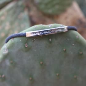 Grey Cord Silver Metal item