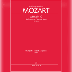 Photo of Mozart: Spatzenmesse K220 - Carus Edition - CV40.626/03