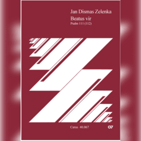 Photo of Zelenka Beatus Vir ZWV 76 - Carus Edition - CV40.067/00