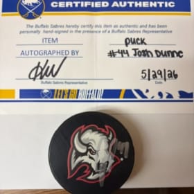Certified Authentic Buffalo Sabres Hockey Puck item