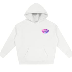 White Oversized Fleece Hoodie item