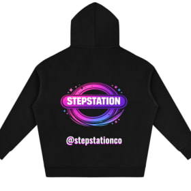 Black Oversized Fleece Hoodie item