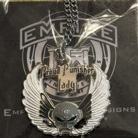 Proud Punisher Lady Necklace - Black and White item