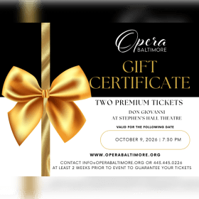 Opera Baltimore Don Giovanni October Show item