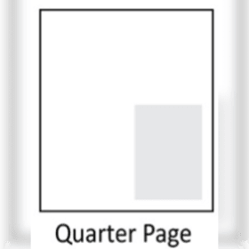 QUARTER PAGE AD item