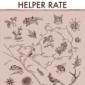 Helper Rate: "Trails & Wild Kin of Big Sur" Bandana item