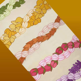Waiola Rainbow Lei Microfiber Towel item