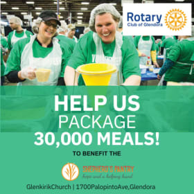 Glendora Rotary 30,000 Meal Food Packaging Project item