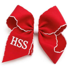 HSS Embroidered Moonstitch Shortie Hair Clip Bow item