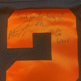 Nathan Rourke Autographed BC Lions Jersey item
