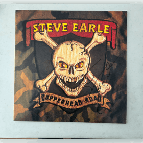 Autographed Steve Earle Vinyl Copperhead Road Album item