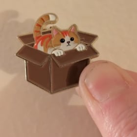 Cat Box Pin item