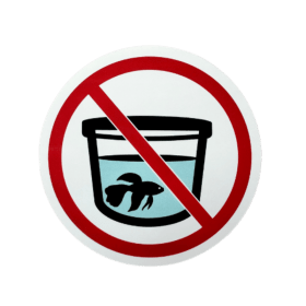 End Betta Cups Sticker - Round (3"x3") item