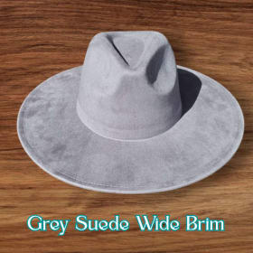 Gray Suede Wide Brim item