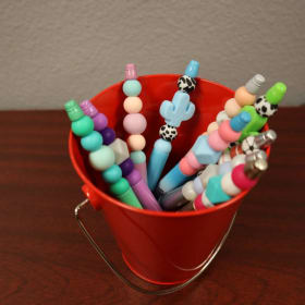 Trep-made assorted beaded pens (qty. 5) item