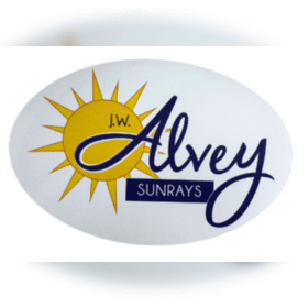 Alvey Sunrays Oval Magnet item