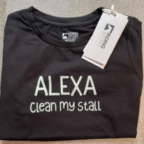 "Alexa Clean My Stall" T-shirt Youth Medium (1 of 2) item