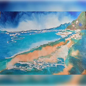 Seaside scene item