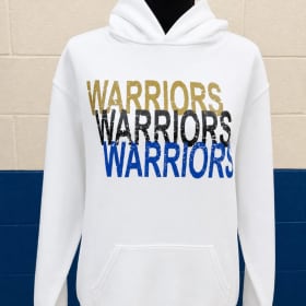 White Hoodie Warriors Warriors Warriors item