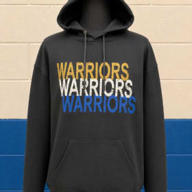 Black Hoodie Warriors Warriors Warriors item